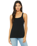 BELLA 6488 Womens Loose Tank Top in Black