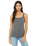 BELLA 6488 Womens Loose Tank Top in Deep heather