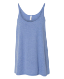 BELLA 8838 Womens Flowy Tank Top in Blue triblend