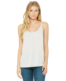 BELLA 8838 Womens Flowy Tank Top in Heather dust