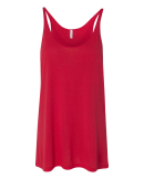 BELLA 8838 Womens Flowy Tank Top in Red