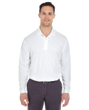 8210LS UltraClub® Adult Cool & Dry Long-Sleeve Me in White
