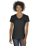 5V00L Gildan Heavy Cotton™ Ladies' V-Neck T-Shir in Black