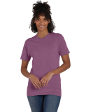 4980 Hanes 4.5 ounce Ring-Spun T-shirt in Purple rain heather