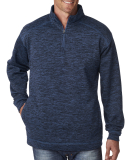 8614 -J. America - Cosmic Fleece 1/4 Zip Pullover in Royal fleck
