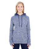 8616 J. America - Women's Cosmic Poly Contrast Hoo in Navy fleck/ navy
