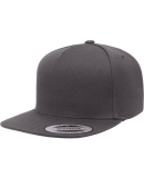 Yupoong 5089M Five Panel Wool Blend Snapback in Dark grey
