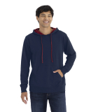 Next Level 9301 Unisex French Terry Pullover Hoody in Midnight navy/ cardinal