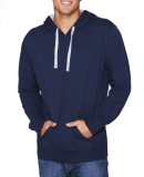 Next Level 9301 Unisex French Terry Pullover Hoody in Midnight navy/ heather grey