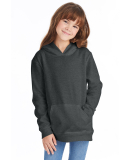 P470 Hanes Youth EcoSmart Pullover Hooded Sweatshi in Charcoal heather