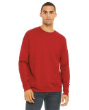 BELLA+CANVAS 3945 Unisex Drop Shoulder Sweatshirt in Red