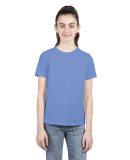 Next Level 3312 Boys CVC Crew Tee in Heather columbia blue