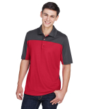 CE101 Ash City - Core 365 Men's Balance Colorblock in Classic red/ carbon