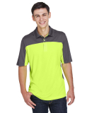 CE101 Ash City - Core 365 Men's Balance Colorblock in Safety yellow/ carbon