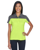 CE101W Ash City - Core 365 Ladies' Balance Colorbl in Safety yellow/ carbon