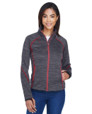 78697 Ash City - North End Sport Red Ladies' Flux  in Carbon/ olympic red