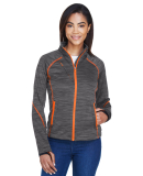 78697 Ash City - North End Sport Red Ladies' Flux  in Carbon/ orange soda