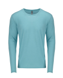 6071 Next Level Men's Triblend Long-Sleeve Crew Te in Tahiti blue