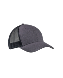 BA540 Big Accessories Sport Trucker Cap in Black/ black