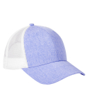BA540 Big Accessories Sport Trucker Cap in Heather purple/ white