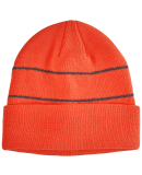 BA535 Big Accessories Reflective Beanie in Neon orange