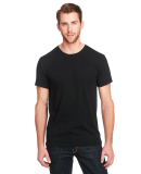 102A Threadfast Apparel Unisex Triblend Short-Slee in Solid black triblend