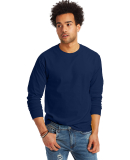 5586 Hanes® Long Sleeve Tagless 6.1 T-shirt - 558 in Navy