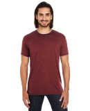 115A Threadfast Apparel Unisex Cross Dye Short-Sle in Black cherry