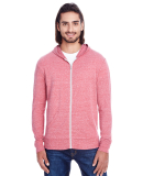 302Z Threadfast Apparel Unisex Triblend Full-Zip L in Red