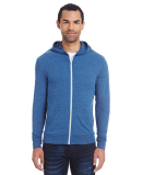 302Z Threadfast Apparel Unisex Triblend Full-Zip L in Royal black triblend