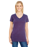 215B Threadfast Apparel Ladies' Cross Dye Short Sl in Berry