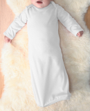 4406 Rabbit Skins Infant Baby Rib Lap Shoulder Lay in White