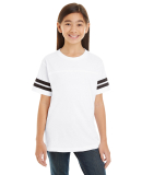 6137 LAT Jersey Youth Football Tee in White/black