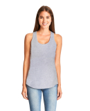 6338 Next Level Ladies' Gathered Racerback Tank in Heather grey
