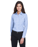 DG520W Devon & Jones Ladies' Crown Collection⢠G in White/ light french blue/ french blue