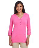 DP186W Devon & Jones Ladies' Perfect Fit⢠Y-Plac in Charity pink