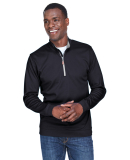 DG479 Devon & Jones Men's DRYTEC20™ Performance  in Black/ grey heather/ graphite