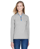 DG479W Devon & Jones Ladies' DRYTEC20™ Performan in Grey heather/ grey h/ french blue