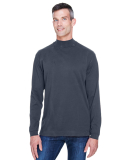 D420 Devon & Jones Adult Sueded Cotton Jersey Mock in Navy