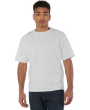 T105 Champion Logo Heritage Jersey T-Shirt in Silver grey