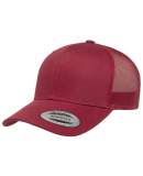 6606 Yupoong Retro Trucker Cap in Cranberry