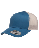 6606 Yupoong Retro Trucker Cap in Steel blue/ silver