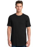 Next Level 3602 Cotton Long Body Crew in Black