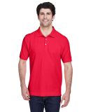 D100 Devon & Jones Men's Pima Pique Short-Sleeve P in Red