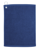 Carmel Towel Company C1518GH Velour Hemmed Towel w in Navy