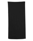 Carmel Towel Company C3060P Polka Dot Velour Beach in Black