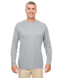UltraClub 8622 Men's Cool & Dry Performance Long-S in Grey