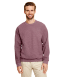 18000 Gildan 7.75 oz. Heavy Blend 50/50 Fleece Cre in Heather dark maroon