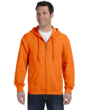 18600 Gildan 7.75 oz. Heavy Blend™ 50/50 Full-Zi in Safety orange