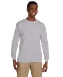 2410 Gildan 6.1 oz. Ultra Cotton® Long-Sleeve Poc in Sport grey